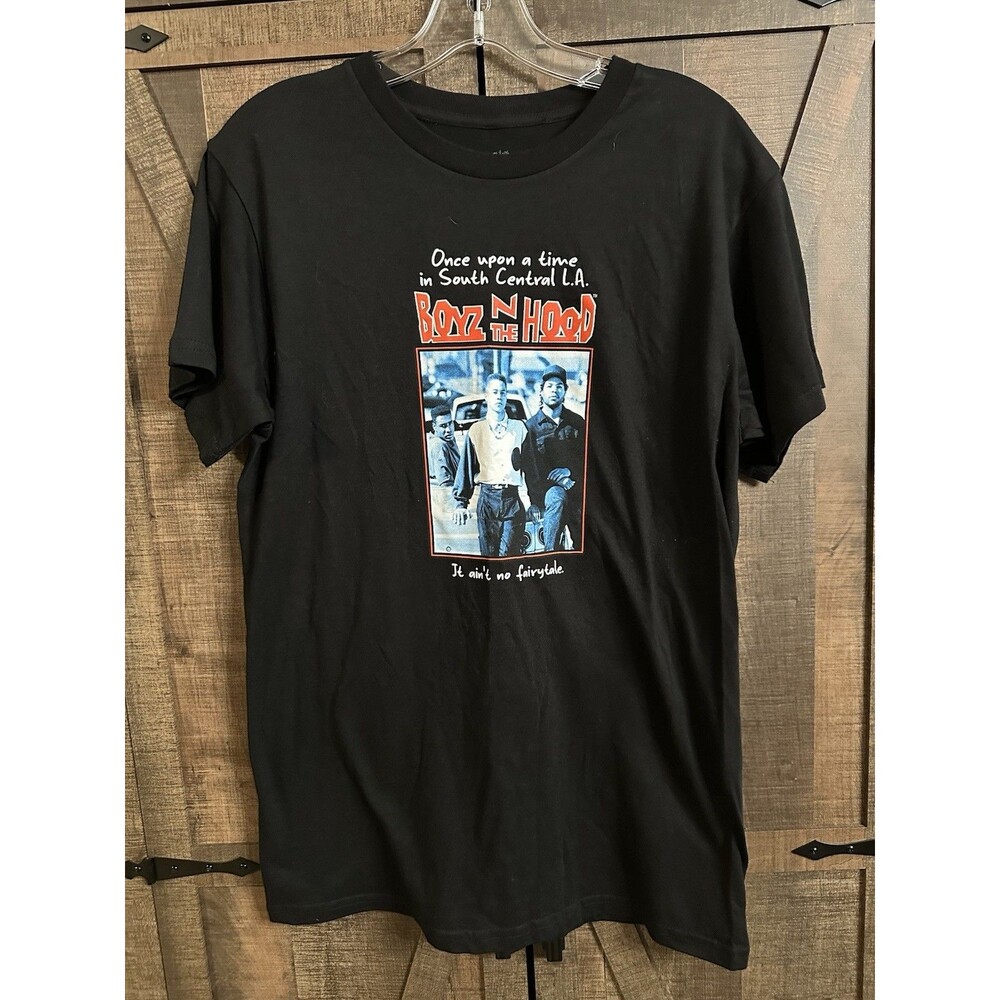 Boyz N the Hood Movie Theme Men's Graphic T-Shirt Crew Neck Black Mens Sz Small